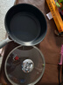 三禾0涂层煎锅无涂层不粘锅304钛不锈钢电磁炉通用煎炒锅 实拍图