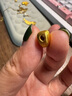 潮宏基小确幸小桃心足金黄金转运珠送女友生日礼物计价 单吊坠约0.7g 实拍图