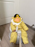 迷你巴拉【迷你小蛋仔】儿童连体羽绒服男女童宝宝冬日保暖萌趣外套新款 蜜糖黄 【白鸭绒-1000+清洁度】 80 CM -充绒量59.9g 实拍图