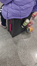 DULA行李箱高颜值带杯架多功能男拉杆箱女旅行箱密码箱子潮黑玫24英寸 实拍图