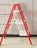 杜邦（DU PONT）梯子家用人字梯折叠梯多功能凳登高台阶小步梯【东方红】四步 实拍图