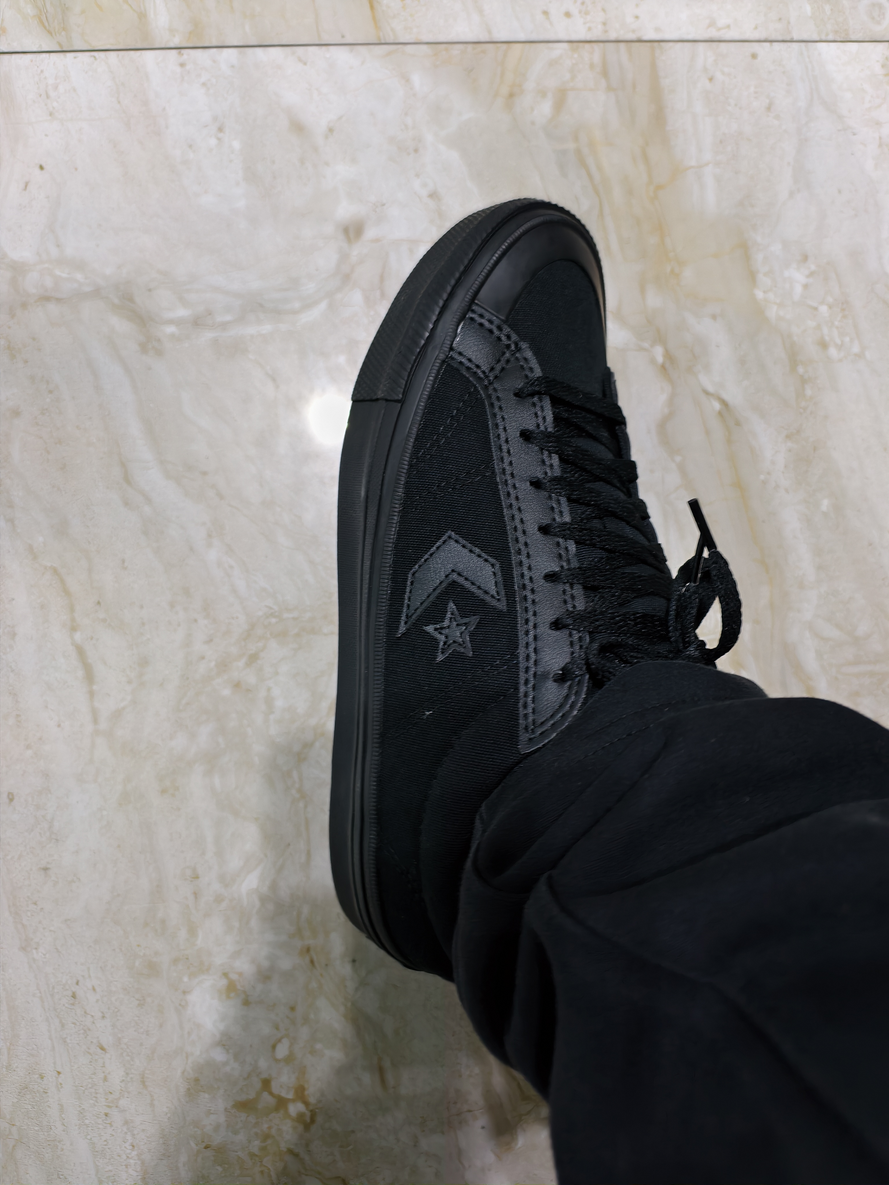 匡威（Converse）Sport Casual夏季休闲板鞋漫步星箭板鞋黑色A12332C A12332C 42 实拍图