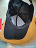 【热销】棒球帽春夏男士加长檐遮阳三明治帆布户外帽子钓鱼高尔夫 黑色 可调节 实拍图