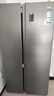 Haier【新品】海尔冰箱双开门对开门纤薄一级能效双变频风冷无霜干湿分储大容量家用智能电冰箱家电补贴 617升+黑金净化系统+90°开门悬停 实拍图