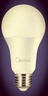 美的（Midea）led灯泡节能E27大螺口螺纹球泡家用光源15W暖白三只装 实拍图