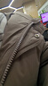 三彩2025冬季新款短款羽绒服连帽白鸭绒面包服宽松纯色简约女 榛果棕 M 160/84A 实拍图