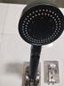 海立增压花洒喷头浴室洗澡淋浴头手持高加压莲蓬头黑色单头ZH241 实拍图