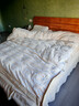 水星家纺羽绒被95%白鹅绒被子冬季加厚冬被芯双人羽绒被220cm×240cm-1100g 实拍图
