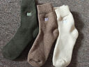 猫人3双装35%羊毛袜子男士袜子男冬季加厚保暖袜男毛圈袜睡眠袜男 实拍图