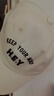 左西儿童防晒帽男女童帽子春秋2026新款字母棒球帽运动鸭舌帽 米白 实拍图