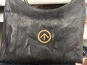 GROTTO个乐黑石hobo大号植鞣绵羊皮腋下单肩斜挎包通勤情人节礼物 经典黑L（金标） 实拍图
