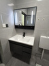 欧帝奴（OUDINU）智能浴室柜洗脸洗手岩石一体台盆柜组合轻奢卫生间洗漱台组合柜 水墨灰80智能镜柜+岩石一体盆 实拍图