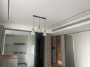 雷士（NVC）led餐厅吊灯具餐桌灯饰北欧简约可调节卧室吧台创意几何3头带光源 实拍图