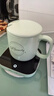 小熊（Bear）加热杯垫陶瓷杯套装恒温电热杯垫办公室家用热牛奶神器55度养生保温杯暖奶热奶器暖暖杯秋冬季礼物 【热销新品】DRBD-C40J6浅绿色套装 0.3L 实拍图