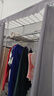 布衣柜家用简易衣柜20管加粗全钢架钢管衣柜出租屋双人收纳挂衣柜 2米雅典灰【合金钢接头】 实拍图