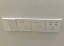 公牛（BULL）大师轨道插座可移动插线板轨道式导轨插排餐边柜 开关插座面板 轻薄款GB3 50厘米+3个五孔墨云灰 实拍图