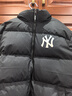 NEW ERA纽亦华MLB冬季运动潮流黑色羽绒服男女情侣NY立领保暖鸭绒 14387859-黑色 纽约洋基队 L 实拍图