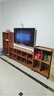 诗情木语实木书架落地格子柜储物简易置物架办公室客厅矮书柜组合柜子收纳 【6格+10格+方4格】电视柜套装 实拍图