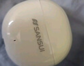 山水（SANSUI）W27【创新半入耳主动降噪】 真无线蓝牙耳机 双金标版 游戏跑步运动耳机长续航高音质 米白 实拍图