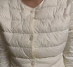 雪中飞羽绒内胆女轻薄羽绒服女短款新款内搭外穿修身 米白 L (165) 实拍图