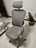 卡弗特人体工学椅电脑椅家用久坐舒适电竞椅宿舍椅子办公人体力学座椅 白框灰-腰托可调/可躺/无搁脚 联动扶手 实拍图