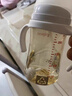 贝亲（Pigeon）自然离乳PPSU重力球吸管奶瓶双把手330ml12月+(附带奶嘴12月*2支) 实拍图