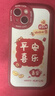 ALittleFlower【平安喜乐】适用iPhone13手机壳苹果13保护套全包镜头彩绘小羊皮男女硅胶软壳轻薄国风新年款 实拍图