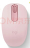 罗技（Logitech）M196 无线蓝牙鼠标 办公鼠标 笔记本商务办公家用 小巧便携 对称手型 玫瑰粉 实拍图