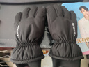 战术鸟(3M)新雪丽棉男士冬季保暖手套骑行防寒防水大码触屏 黑色 实拍图