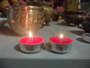 艺巅吉彩无烟酥油蜡烛灯供佛灯小太阳植物天然酥油室内长明灯居家供奉蜡烛 4小时100粒-红色1盒 实拍图