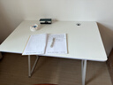 汤能优品电脑桌台式家用电竞游戏桌简约卧室书桌办公学习桌学生写字小桌子 单桌-暖白100*60【C型加固结构】 实拍图