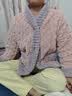 红豆居家法兰绒睡衣女冬季撞色提花加厚女士家居服 元气粉 160/84A  实拍图
