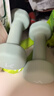 Keep哑铃彩色浸塑环保男女1-10kg家用健身器材全身塑形薄荷绿1.5kg*2 实拍图