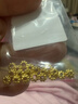 悦述黄金隔片足金999小金圈手串车轮隔片转运珠配件diy编绳玉珠隔珠 （1颗）车轮珠隔片 实拍图
