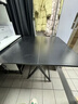 麦芽图图可折叠餐桌小户型家用简易饭桌吃饭桌子出租房屋户外便携桌椅组合 【推荐】黑木80*80*74 实拍图