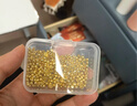 洲足金999金珠黄金小金珠金豆古法金珠DIY配件散珠隔珠路路通转运珠 3mm金珠  合单满 0.16g 包邮 单颗约0.01g 实拍图