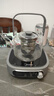 美的电陶炉围炉煮茶器 户外露营家用无明火煮茶器电磁炉电陶炉红外加热 小型围炉电火锅陶瓷炉不挑锅具 【岩武灰 | 配茶壶】高硼硅玻璃茶壶(带茶漏) 实拍图