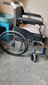 鱼跃(yuwell)轮椅车H051折叠老人轻便旅行手推车钢管免充气胎代步车 实拍图