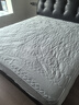富安娜床垫保护垫纯棉抗菌加厚褥子可水洗床罩防滑床垫保护套蓝1.5米床 实拍图