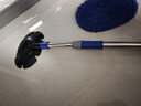 悦卡洗车拖把 汽车掸子擦车拖把刷车刷子软毛工具用品可伸缩洗车刷-蓝 实拍图