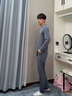 Charm Kendo男士睡衣居家服高档80S莫代尔秋季薄款亲肤长袖休闲春秋套装礼盒 深灰【莫代尔家居套装礼盒装】 送老公实用高级感 XL(130-155斤) 晒单实拍图