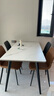 全友家居意式岩板餐桌椅子组合套装客厅家用现代简约吃饭桌政府补贴 灰色|86餐椅*2 实拍图