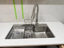 箭牌（ARROW）【焕新补贴】日式厨房水槽聚宝盆大单槽304不锈钢集渣过滤洗菜盆 【聚宝盆压纹】75*48-不锈钢龙头 实拍图