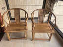 寻古红木家具非洲鸡翅木（学名：非洲崖豆木）圈椅实木中式办公椅太师椅靠背扶手宫廷椅 长62*宽50*高86(坐高42)cm 实拍图