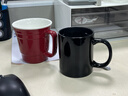 京东京造简约时尚杯子陶瓷经典马克杯牛奶杯办公家用钻石黑咖啡杯320ML 实拍图