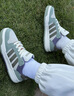 adidas ENTRAP美式校园风运动少年感复古篮球风板鞋男女阿迪达斯   汉玉白/岩层橄榄绿/银灰绿   41 实拍图