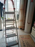 百佳宜梯子家用梯折铝合金人字梯爬梯升降脚手架全套室内登高踏步 四步防滑特厚-主体全铝合金 实拍图
