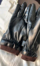 啄木鸟皮手套男冬季骑行加绒触屏开车户外摩托车防风保暖外卖棉滑雪手套 螺口款 加绒防风防泼水 实拍图