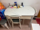 全友家居 现代简约多功能可伸缩岩板餐桌椅子组合客餐厅家用吃饭桌子 实拍图