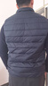 雪中飞秋冬新款男式轻薄羽绒服马甲基础男士短款羽绒秋马甲 黯青色|5089 XL 180/100A 实拍图